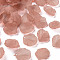 Transparent Frosted Acrylic Pendants, Petaline, Rosy Brown, 19.5x16.5x4mm, Hole: 1.5mm
