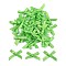 Polyester Costume Accessories, Bowknot, Lime Green, 16x19x3mm