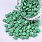6/0 Baking Paint Glass Seed Beads, Oblique Cut Beads, Opaque Colours, Medium Aquamarine, 6/0, 4~8x3.5~4.5x2.5~3mm, Hole: 0.9mm, about 5000pcs/bag