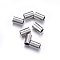 Tarnish Resistant 201 Stainless Steel Tube Beads, Stainless Steel Color, 4x2.5mm, Hole: 1.8mm
