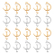 UNICRAFTALE 20Pcs 2 Colors Kitten Pendants 201 Stainless Steel Crescent Moon With Cat Charms 1.5mm Hole Dangle Charms Earring Charms Bracelets Necklace Pendants For Jewelry Making Charms