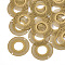 430 Stainless Steel Links connectors, Spray Painted, Etched Metal Embellishments, Donut, Goldenrod, 20x0.3mm, Hole: 1.2mm