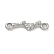 304 Stainless Steel Links Connector Charms, Branch, Non-Tarnish, Stainless Steel Color, 24x6.5x3mm, Hole: 2mm