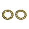 Steampunk Theme Gear Cog Tibetan Style Alloy Linking Rings, Cadmium Free & Nickel Free & Lead Free, Antique Bronze, 25x1.5mm, Hole: 2mm