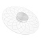 OLYCRAFT 2 Pcs 1.5 inch Pottery Finishing Tools Clay Ceramic Rotary Rotary Ceramic Clay Pottery Throwing Trimming Spinner Tool with 2 Pcs Flower Pressure Plate for Potters Clay Artists