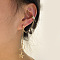 1 Pcs Alloy Star Cuff Earrings for Women, Golden, 12x12mm