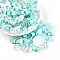 Transparent & Opaque Acrylic Beads, Mixed Shapes, Pale Turquoise, 7.5~24.5x7.5~32.7x2.5~12.5mm, Hole: 0.5~3mm
