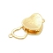 Brass Interlocking Clasps, Cadmium Free & Nickel Free & Lead Free, Heart, Real 18K Gold Plated, 10x13x6mm, Hole: 1.2mm
