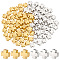 120Pcs 2 Colors Alloy Beads, Tiny Cross, Antique Silver & Golden, 7.5x8x3.8mm, Hole: 1.6mm, 60pcs/color