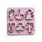 ABS Plastic Plasticine Tools, Clay Dough Cutters, Moulds, Modelling Tools, Modeling Clay Toys for Children, Cactus/Coconut Tree, Leaf, 10x10cm
