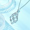 304 Stainless Steel Empty Macrame Pouch Pendant Singapore Chain Necklaces, with Brass Slider Beads, Stainless Steel Color, 29.57 inch(75.1cm)