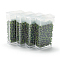 MGB Matsuno Glass Beads, Japanese Seed Beads, 6/0 Silver Lined Glass Round Hole Rocailles Seed Beads, Olive Drab, 3.5~4x3mm, Hole: 1.2~1.5mm, about 140pcs/box, net weight: about 10g/box