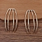 Alloy Hair Comb Findings, Light Gold, 50x27x2mm