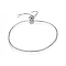 Non-Tarnish Adjustable 304 Stainless Steel Rolo Chains Slider Bracelet, Stainless Steel Color, 9-7/8 inch(25cm), Jump Ring: 5x0.6mm