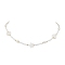 Heart Star Glass Seed Beads & Natural Cultured Freshwater Pearl & Shell Beaded Necklaces, with 304 Stainless Steel Chains, White, 16.14 inch(41cm)
