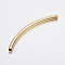 304 Stainless Steel Tube Beads, Golden, 50x3mm, Hole: 2mm