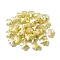 Electroplate Glass Beads, Half Plated, AB Color Plated, Bear, Pale Goldenrod, 9.5x8.5x4mm, Hole: 1.2mm