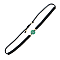 Natural Jade Round Braided Bead Bracelet, Black Adjustable Bracelet, Bead: 8mm