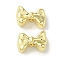 Rack Plating Alloy Beads, Cadmium Free & Nickel Free & Lead Free, Bowknot, Golden, 7x10x4.5mm, Hole: 1.5mm