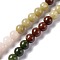 Natural Jade Beads Strands, Dyed, Round, 8mm, Hole: 1mm, about 48pcs/strand, 15.16''(38.5cm)