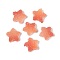Imitation Candy Food Style Resin Cabochons, Star, Gradient Color, Tomato, 11x11.5x4.5mm