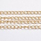Ion Plating(IP) 304 Stainless Steel Curb Chains, with Spool, for Jewelry Making, Soldered, Golden, 3.5x2.5x0.5mm, about 65.61 Feet(20m)/roll