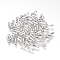 Brass Beads, Cadmium Free & Nickel Free & Lead Free, Tube, Real Platinum Plated, 7x2mm, Hole: 0.5mm