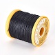 Круглый вощеный полиэфирный шнур YC-E004-0.65mm-N621-2