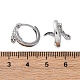 Латунные кубических серьги циркония обруч EJEW-Q014-39P-3