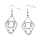 Серьги-подвески из нержавеющей стали 201 STAS-S105-JN610-1-1