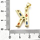 Латунные микропаве прозрачные подвески с фианитом KK-G521-01G-K-01-3