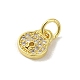 Латунные микро проложить кубического циркония подвески KK-M283-28B-01-2