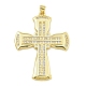 Подвески из кубического циркония с покрытием из латуни KK-U029-02G-03-1