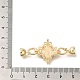 Застежки-раскладушки из латуни KK-K389-131G-3