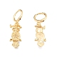 Фурнитура для сережек с подвеской в форме совы из латуни KK-N216-551-1