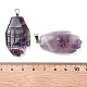Резные подвески из натурального аметиста G-K369-01P-06-3