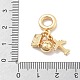 Латунные прозрачные кубические цирконии подвески в виде самолета KK-M305-09G-3
