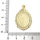 Латунные микро проложить кубического циркония подвески KK-Q068-40D-G-3