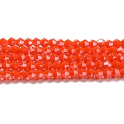 Непрозрачные однотонные гальванические стеклянные бусины EGLA-A039-P4mm-A03