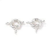 Экологически чистые латунные пружинные кольцевые застежки KK-D082-02S-D