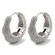 Фактурные серьги-кольца из латуни KK-B082-24P