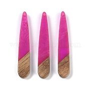 Подвески из смолы и дерева WOOD-F015-01F