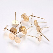 Фурнитура для сережек-гвоздиков из нержавеющей стали 304 STAS-G174-15G