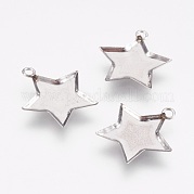 Подвеска-кабошон из нержавеющей стали 304 STAS-I097-055-17P