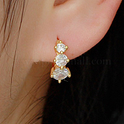 Элегантные круглые серьги-кольца из стерлингового серебра s925 FR8942-1