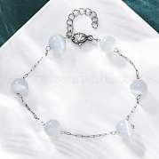 Браслеты-цепочки из нержавеющей стали 304 BJEW-C094-01P-06