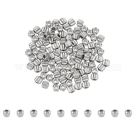 100 шт. бусины из нержавеющей стали марки 304 FIND-UN0016-19-1