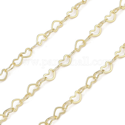 Латунные цепи с сердечками из латуни CHC-A010-06G-1