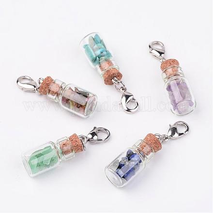 Стеклянные подвески для бутылок HJEW-JM00219-1