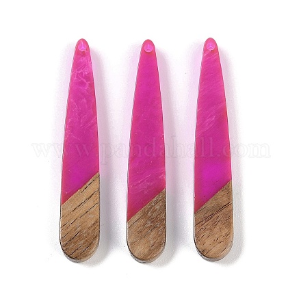 Подвески из смолы и дерева WOOD-F015-01F-1